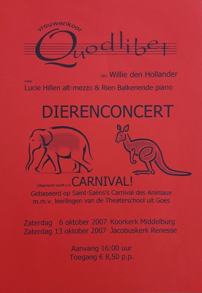 2007 poster dierenconcert